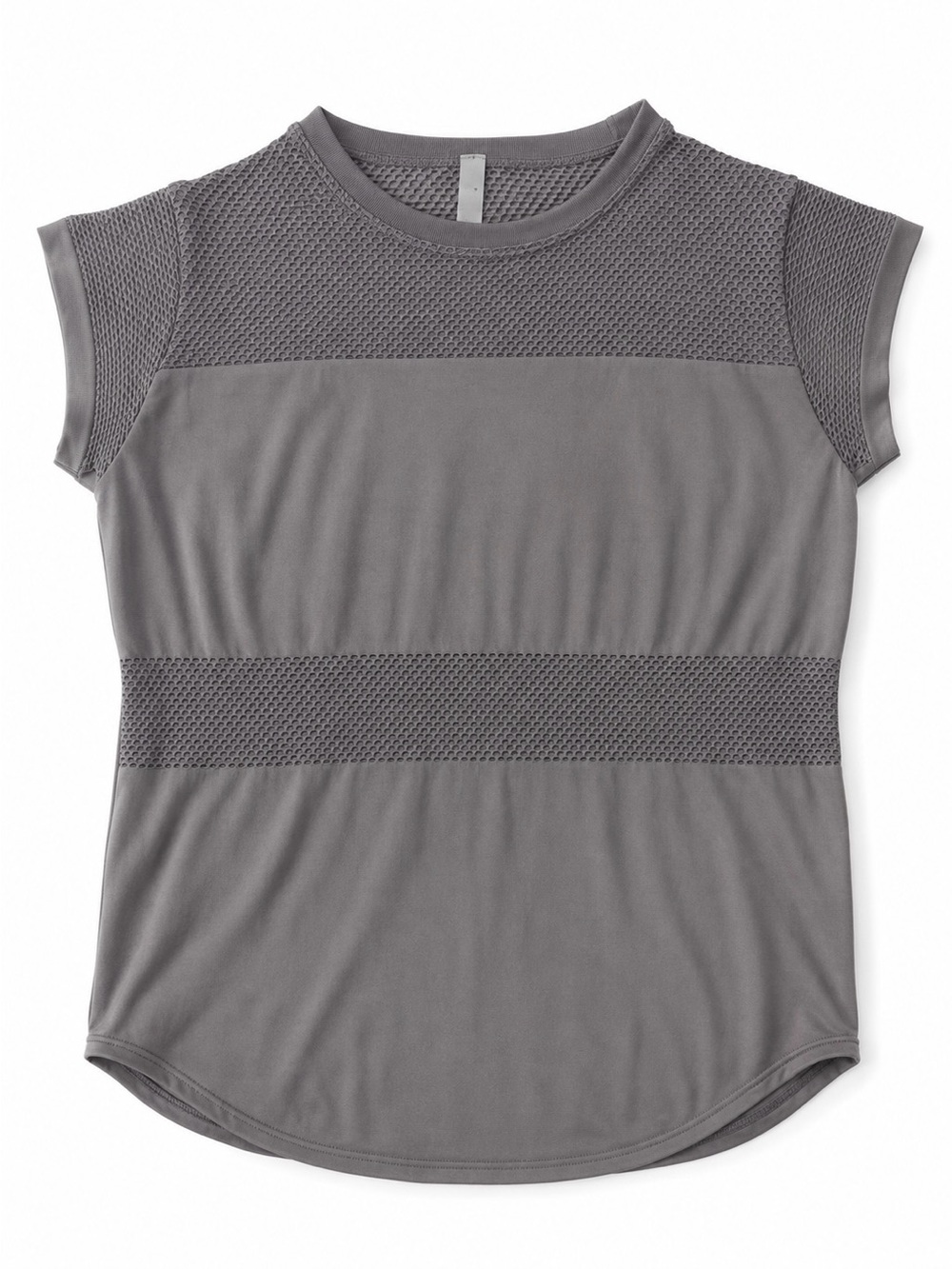 Varley Short-Sleeve Active Tee with Mesh-Panel workout shirt